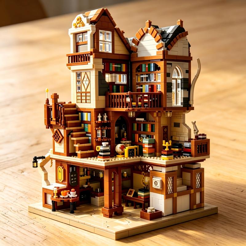 Vintage And Collectible Books - Винтажная модель книжного домика из кирпичиков,