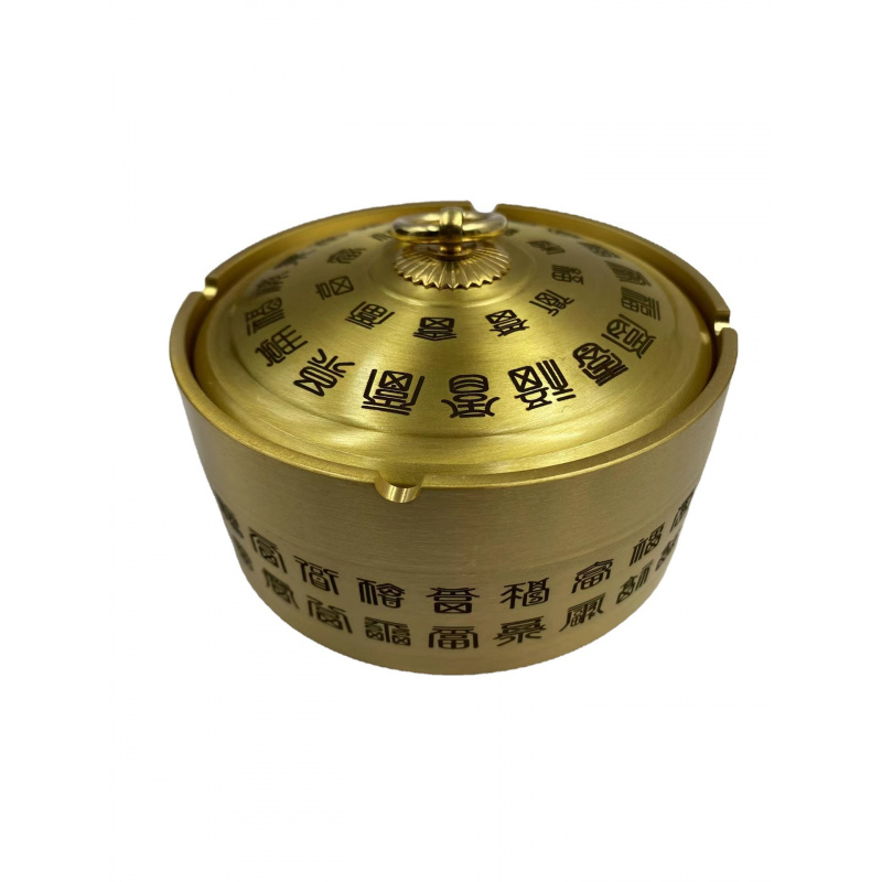 Vintage Collectible Ashtrays - Винтажная бронзовая коллекционная пепельница «Сто благословений»