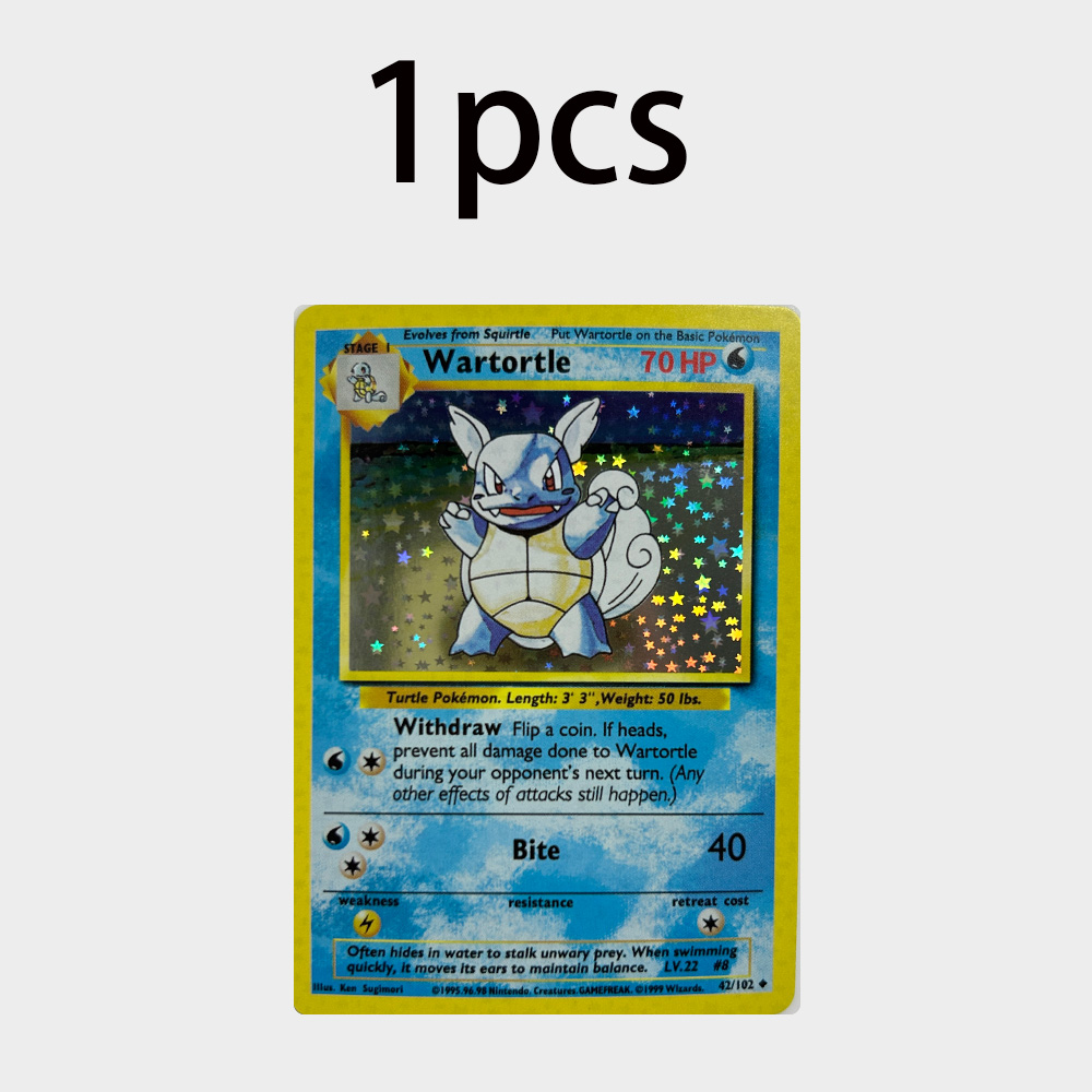 Vintage Pokemon Collectible - Коллекционная карта PTCG DIY: Винтажная голографическая