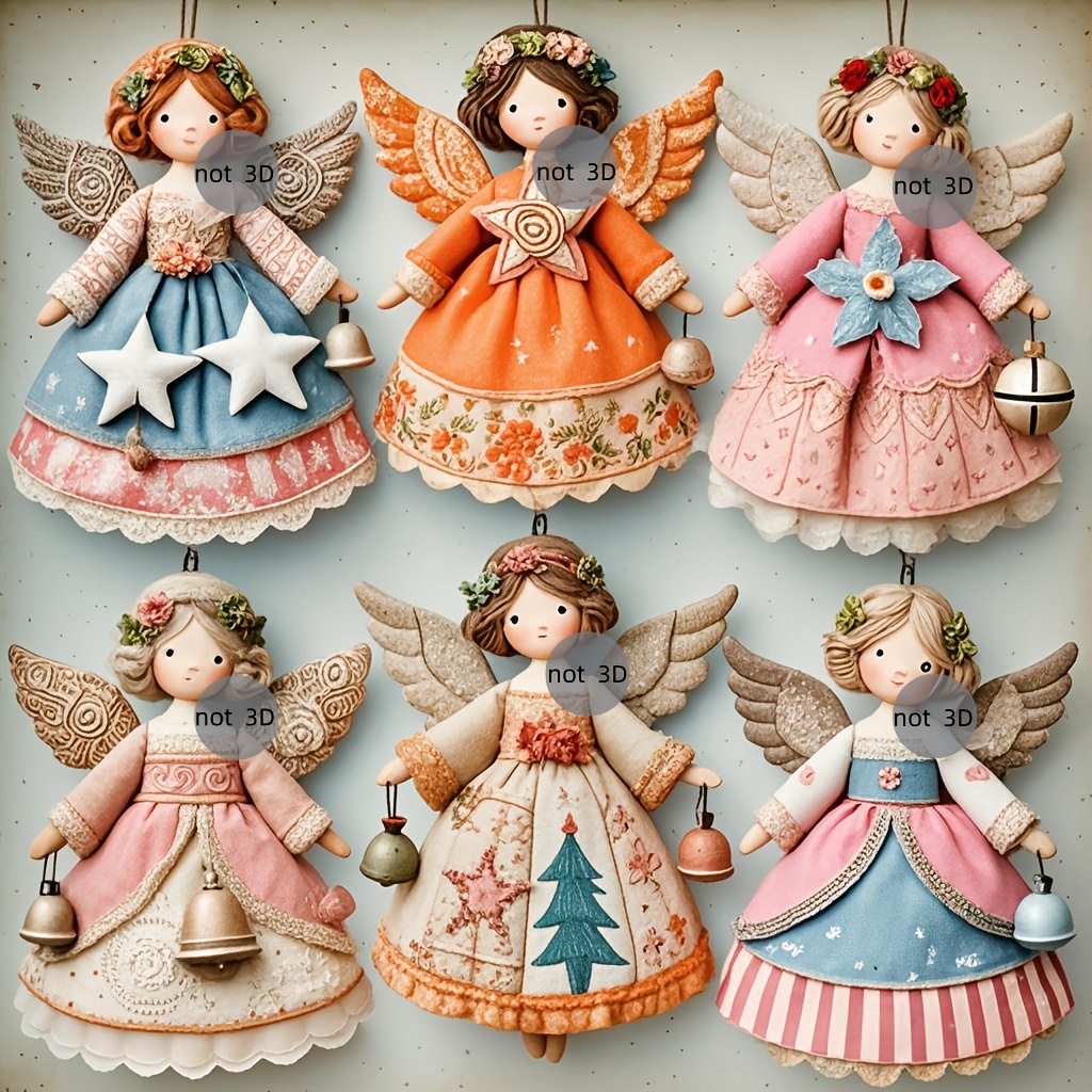 6/12 шт. 2D плоские деревянные – обзор и цена Vintage Collectible Dolls