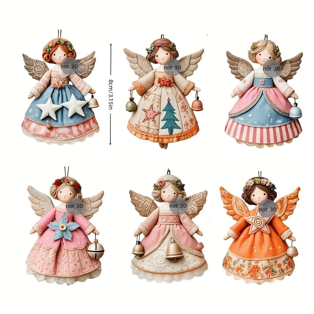 6/12 шт. 2D плоские деревянные – обзор и цена Vintage Collectible Dolls